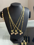 Pink Gem Cherry Necklace