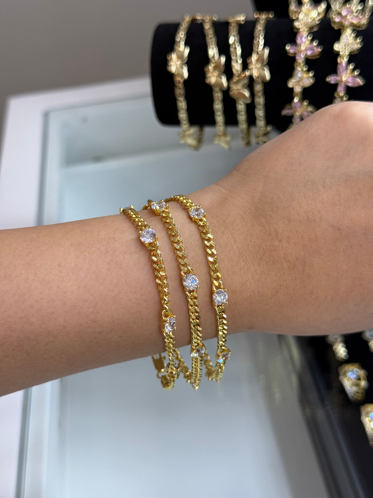 Crystal Cuban Bracelet