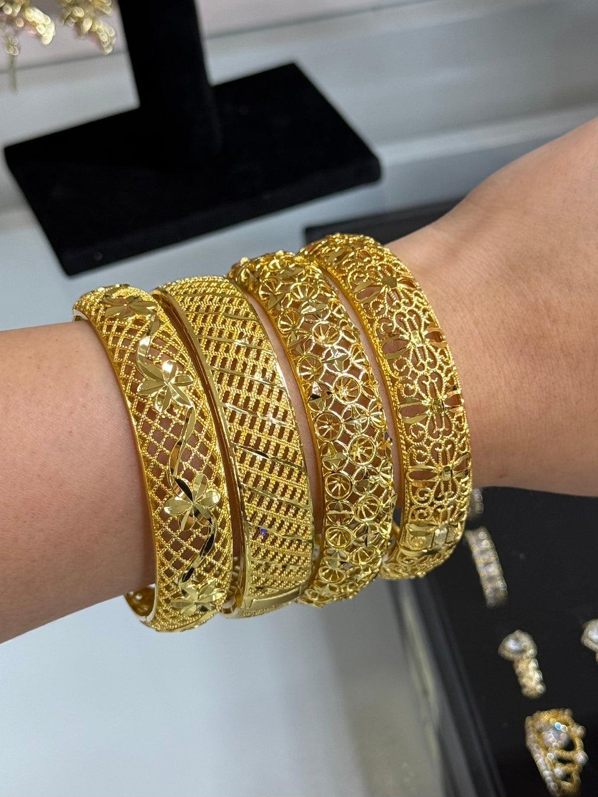 Golden Filigree Bangle