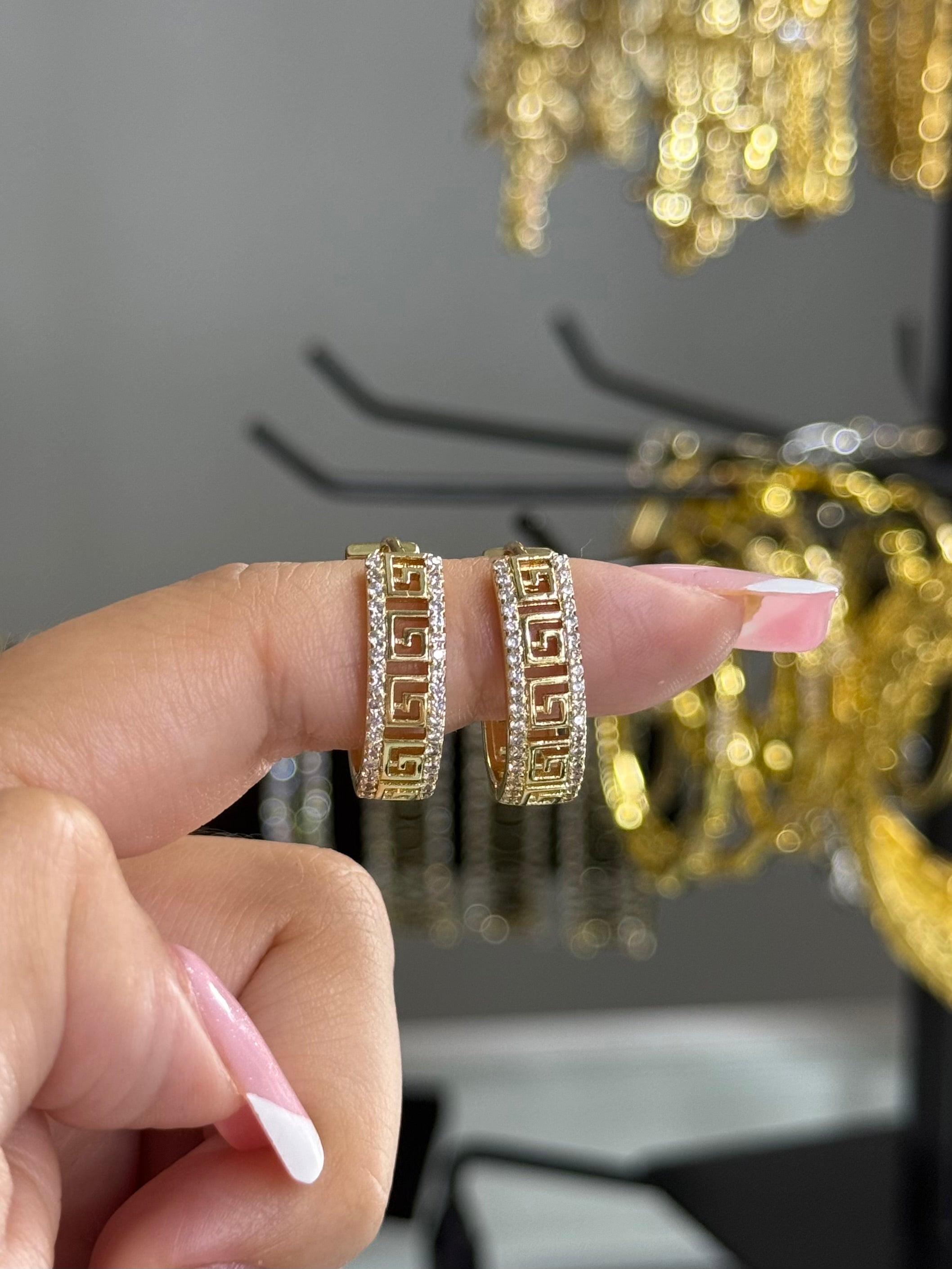 Grecian Glow Hoops