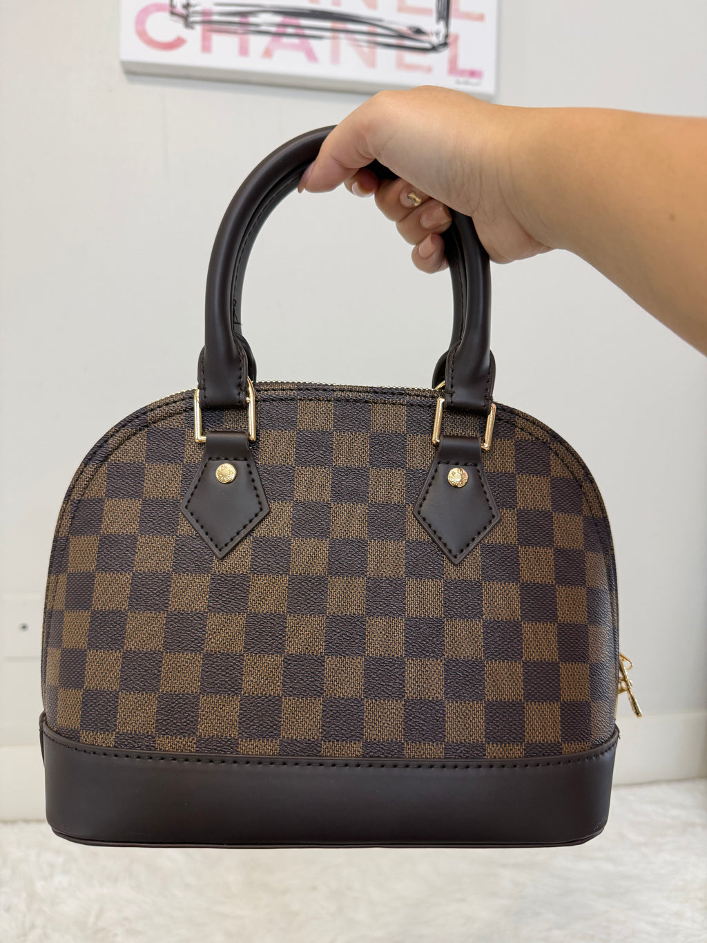 Uptown Checkered Purse