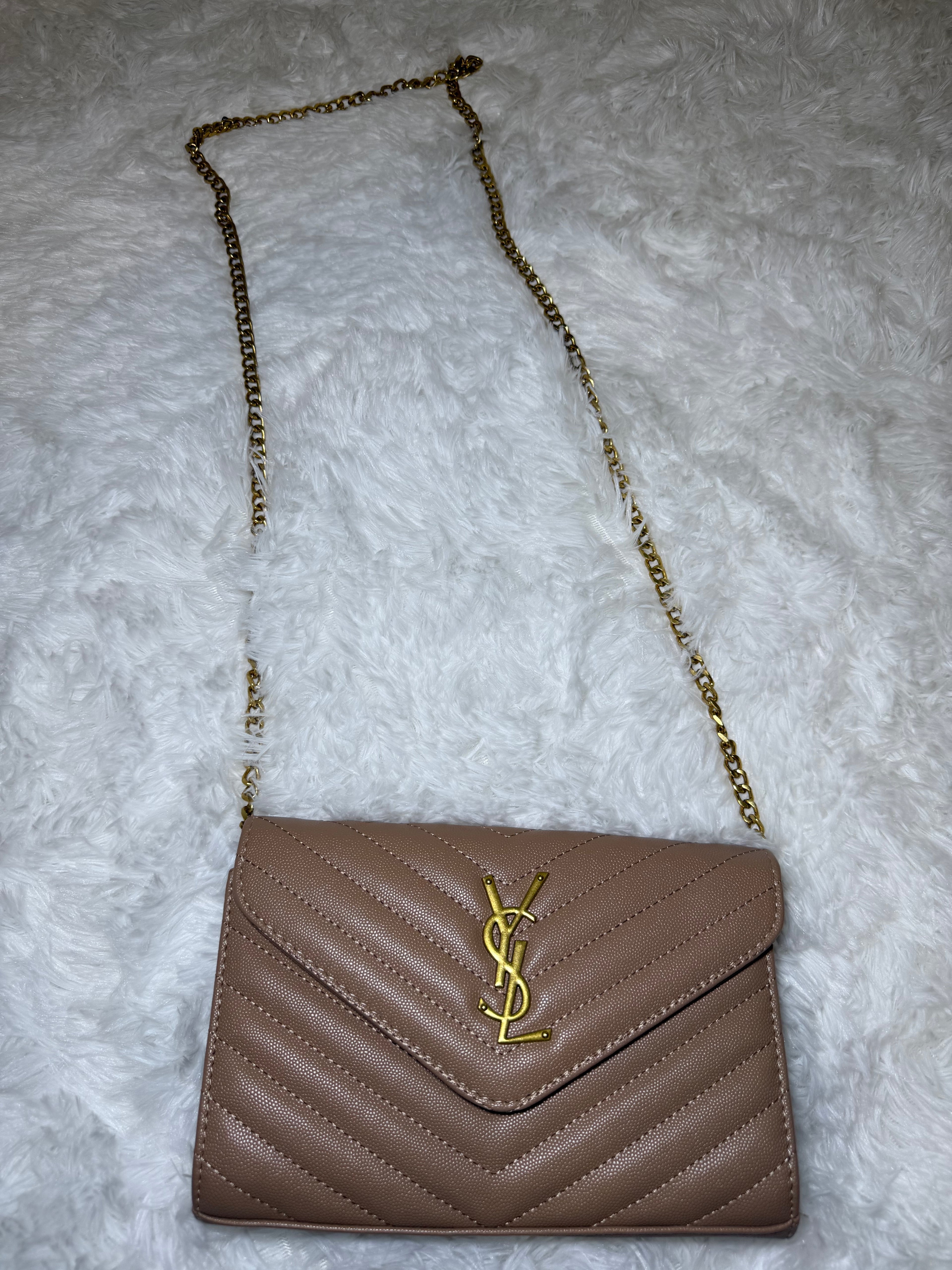 Luxe Chevron Chain Bag