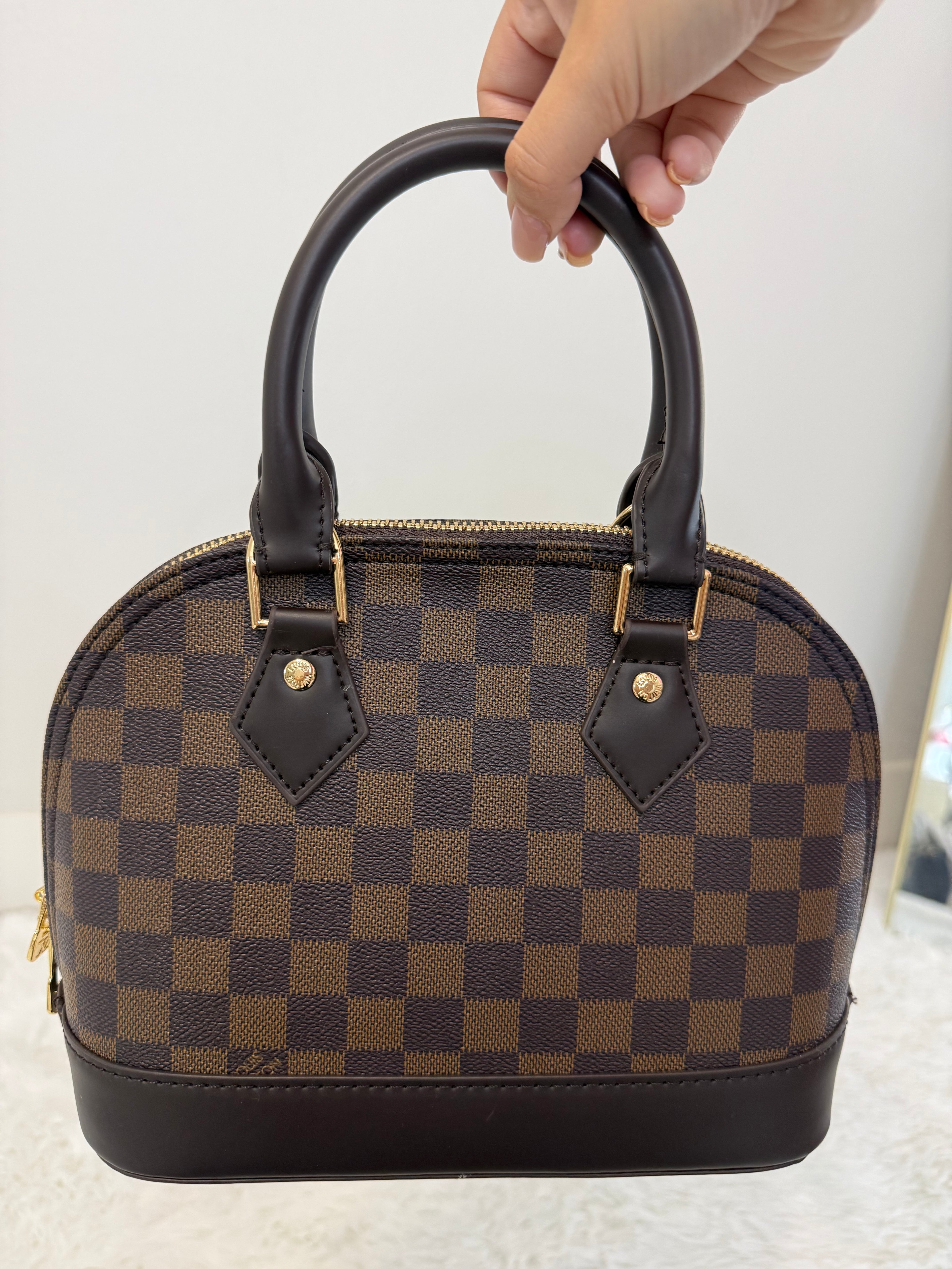 Uptown Checkered Purse