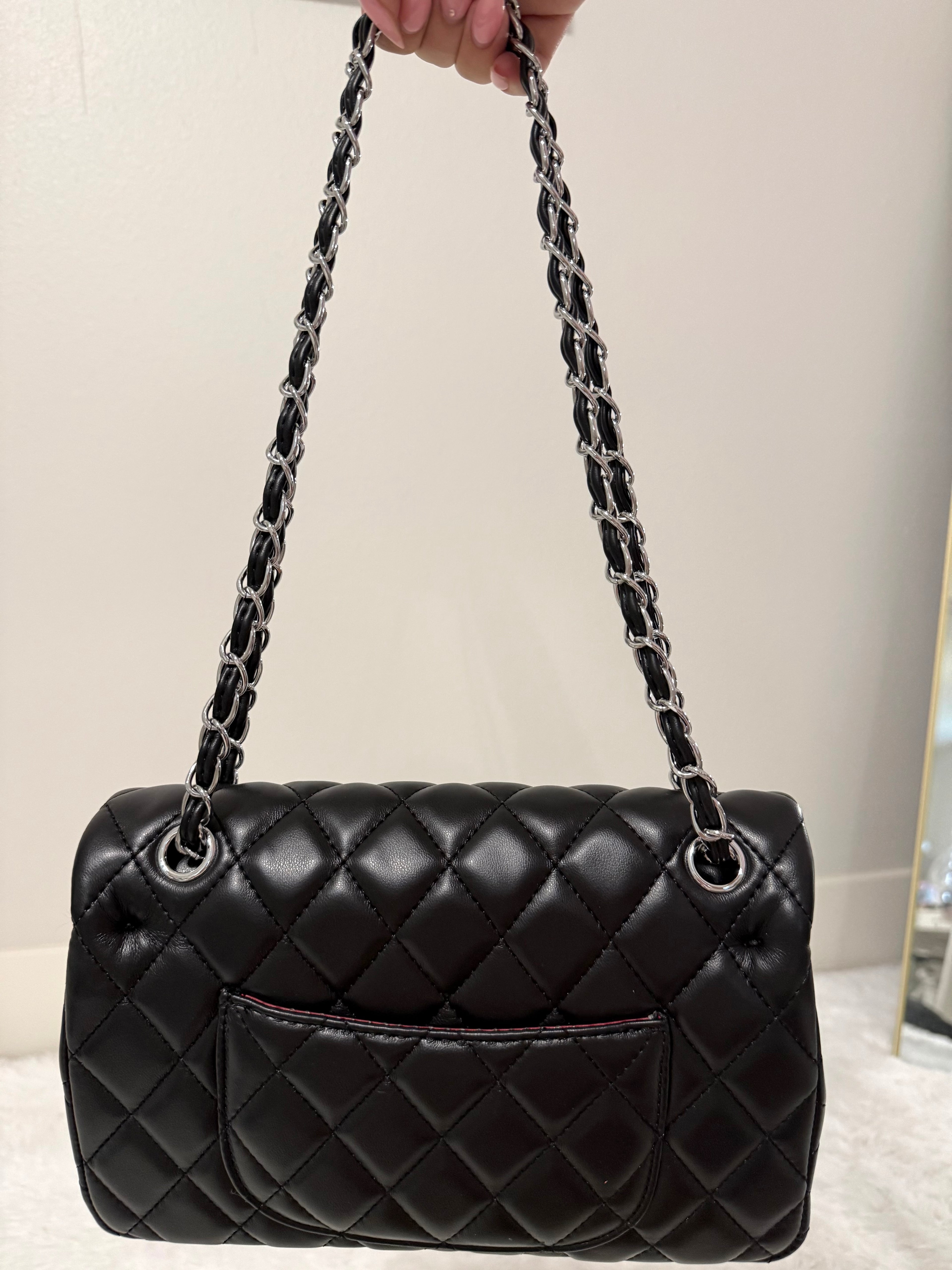 Black cc with silver hardware