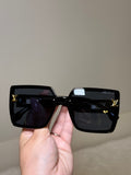 Jet Black Oversized Sunglasses