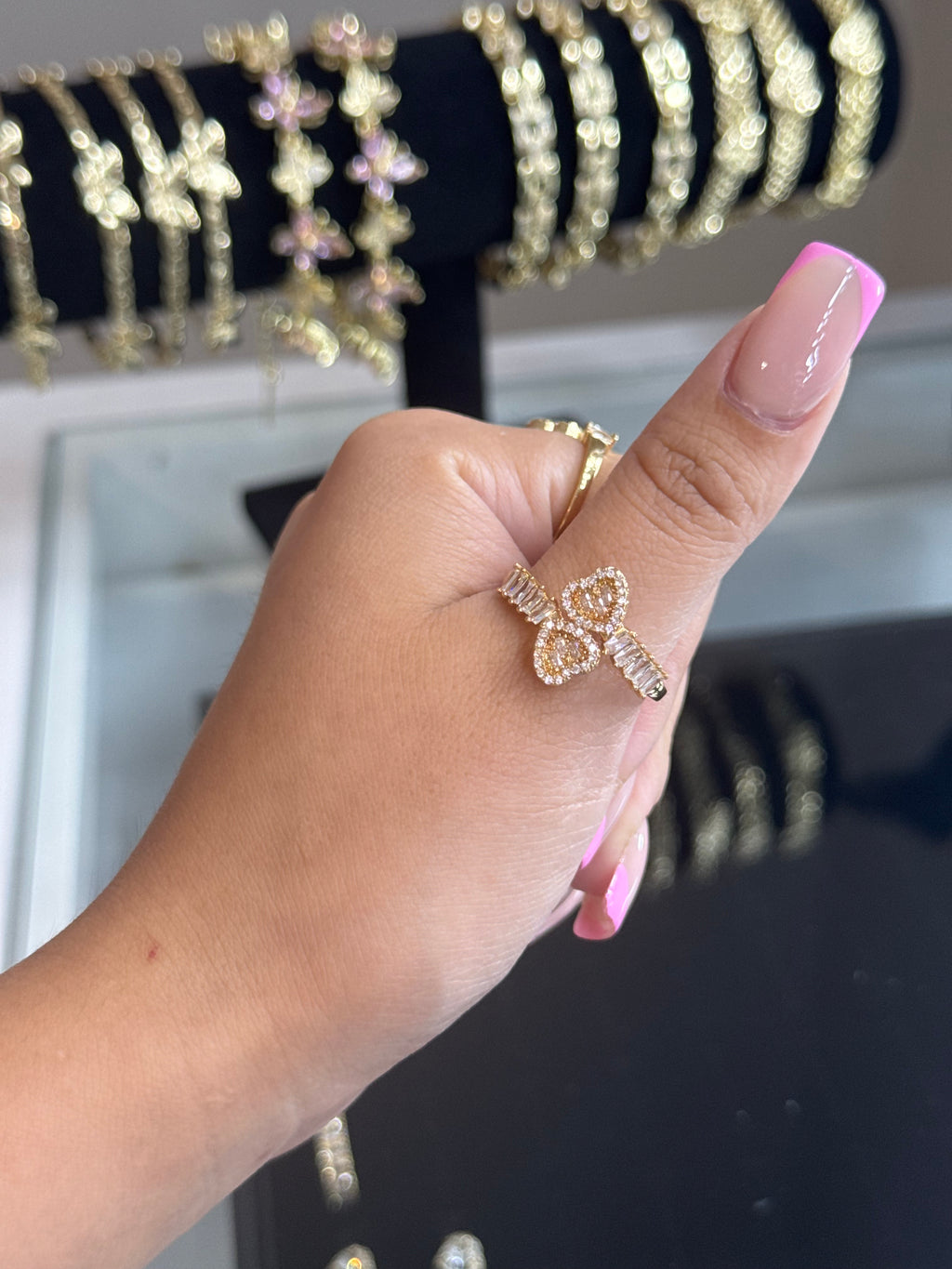 Gilded Butterfly Ring