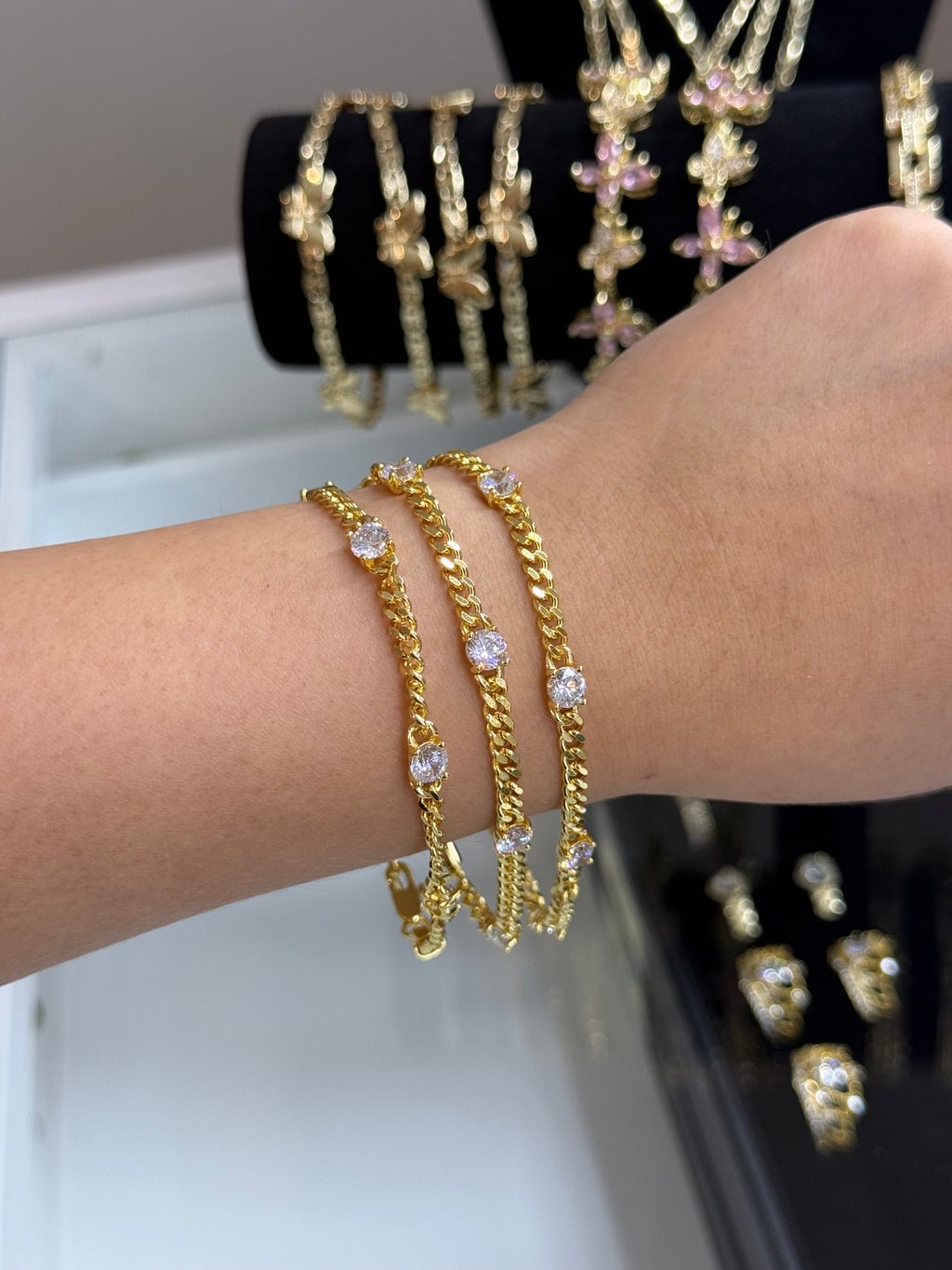 Crystal Cuban Bracelet