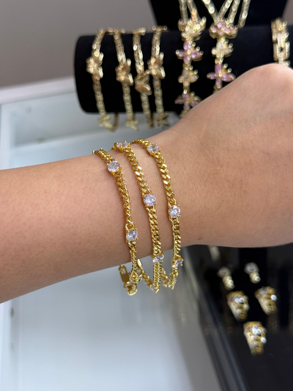 Crystal Cuban Bracelet