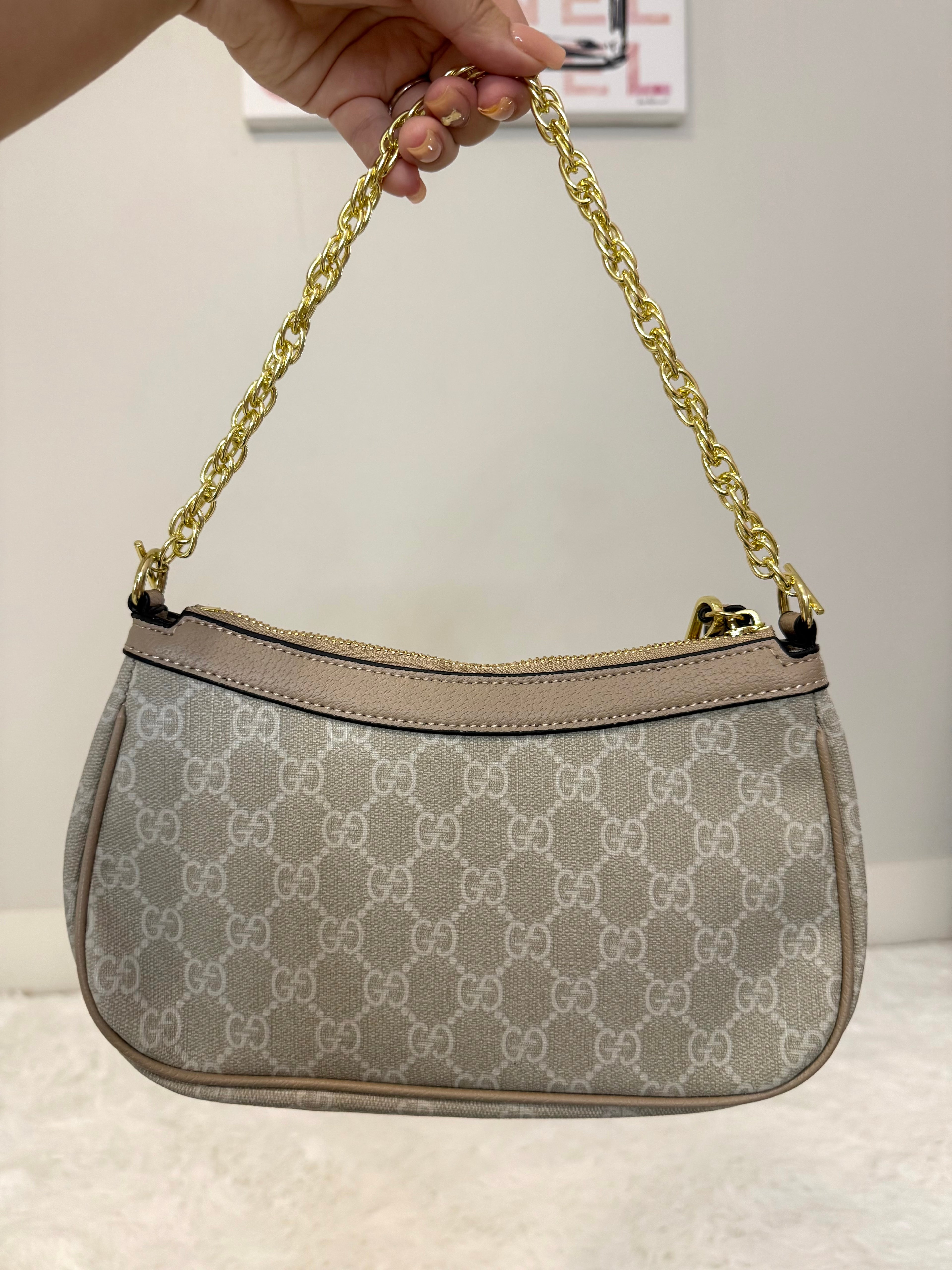 Cream GG shoulder bag