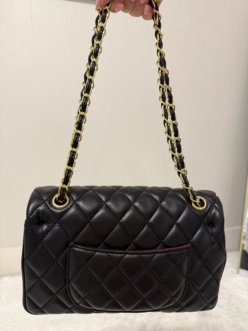 Black cc with gold hardware
