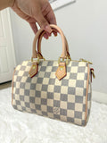 Medium Size Cream Checkered Bag