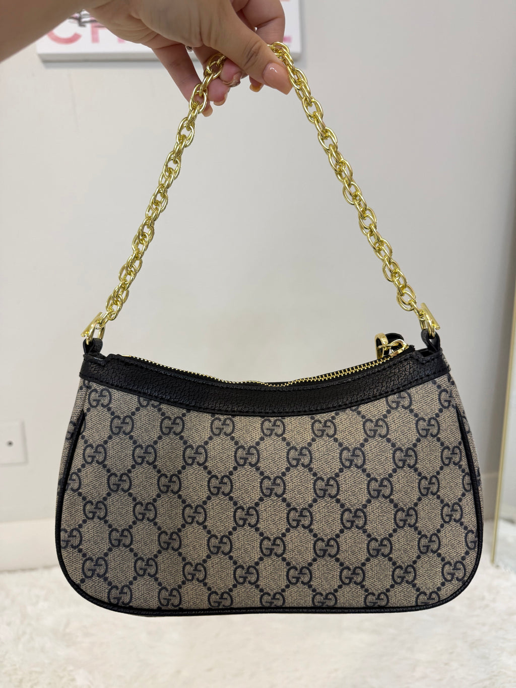 Black GG shoulder bag