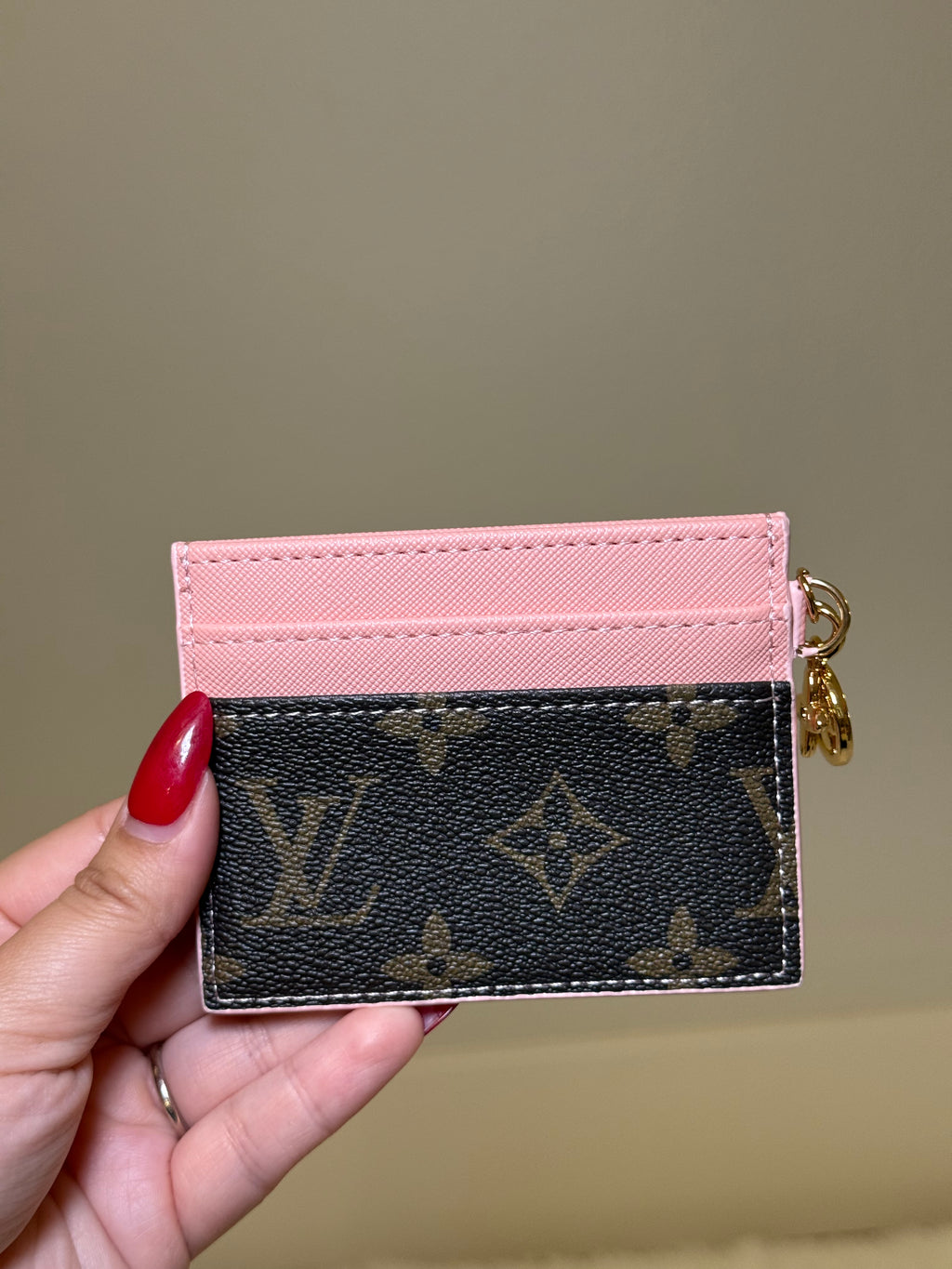 Pink Accent Card Holder