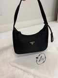 P black shoulder purse