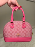 C pink handbag