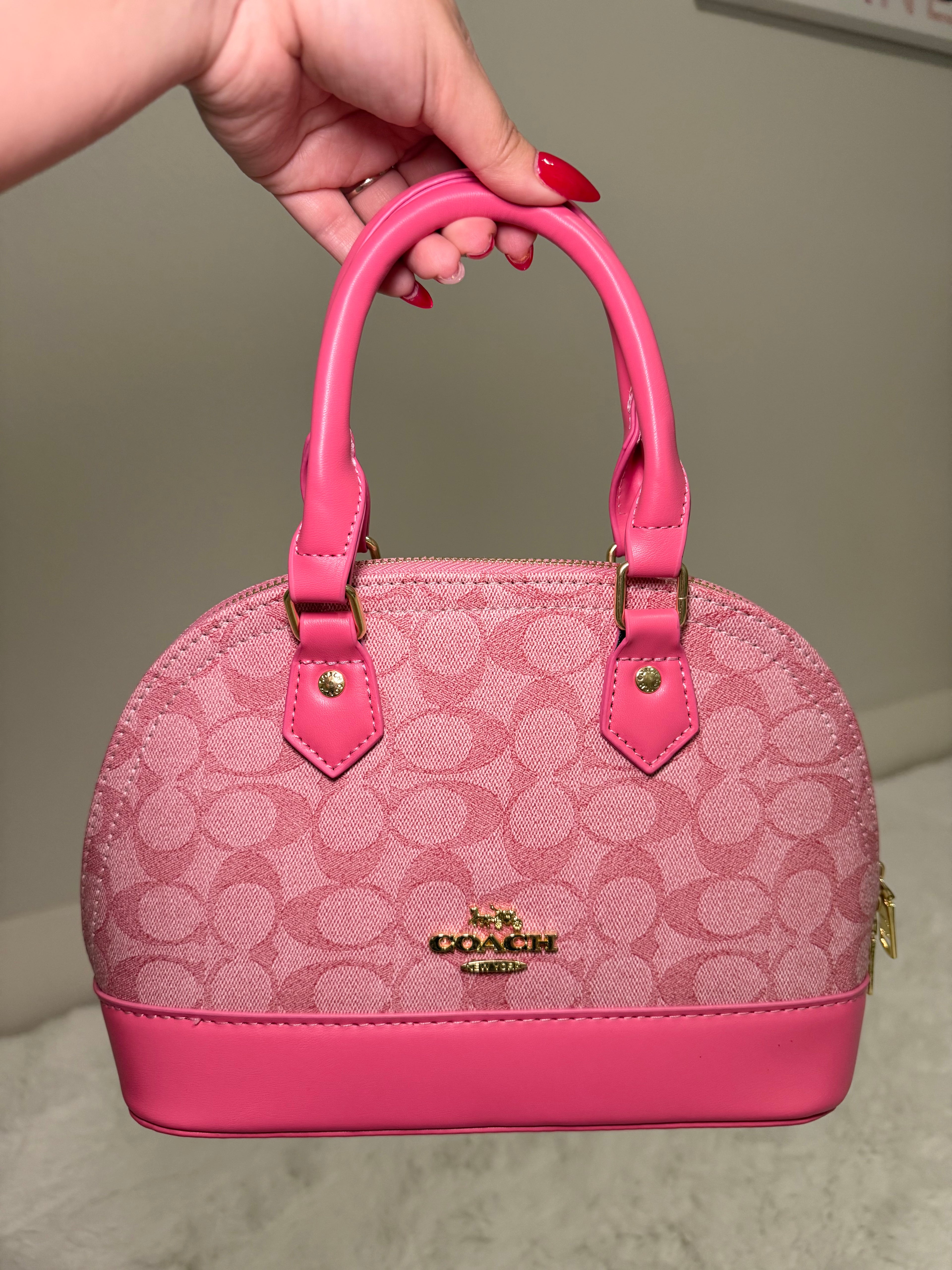 C pink handbag