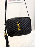 Noir Quilted Crossbody