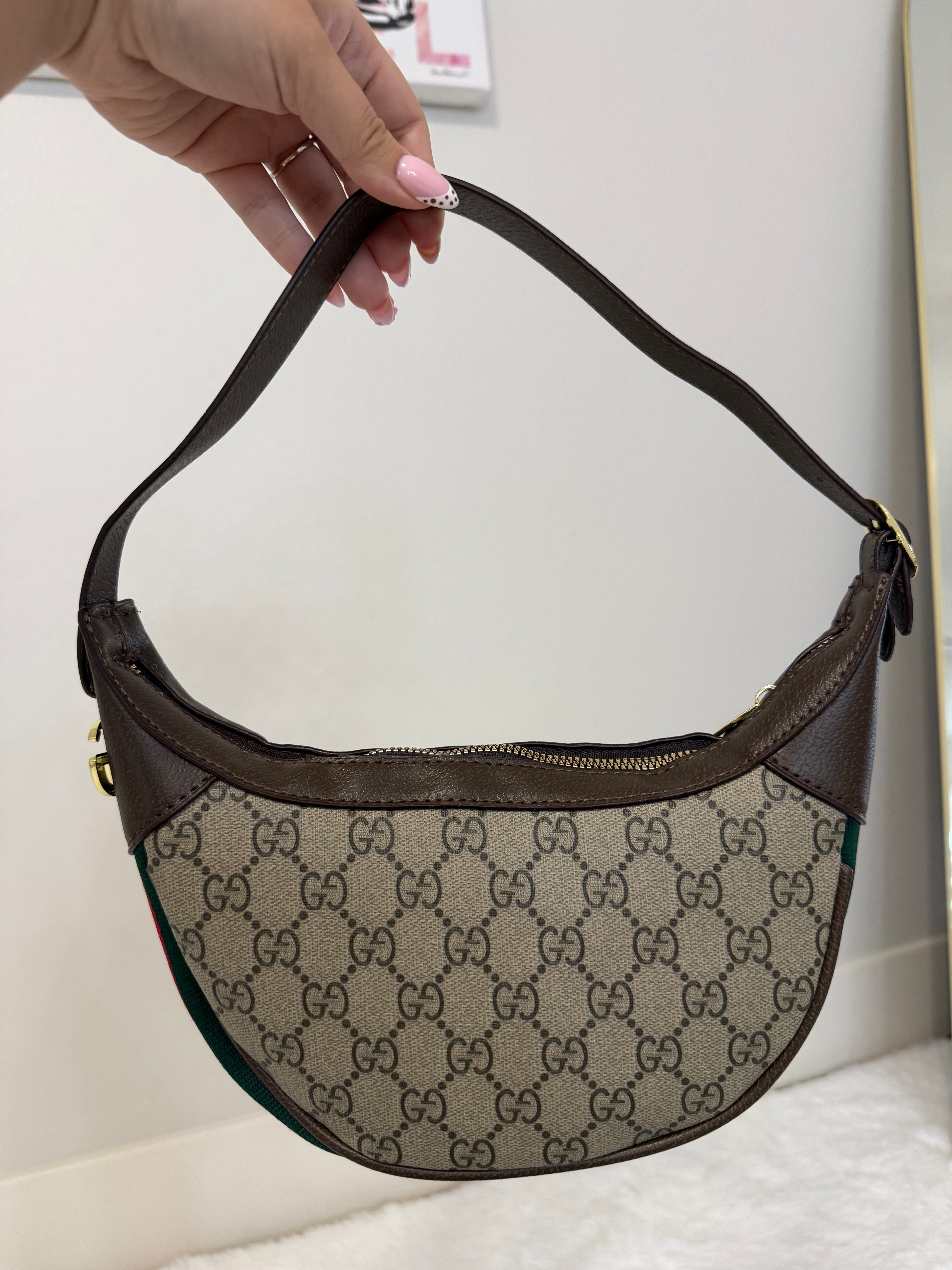 Latte Curve Shoulder Bag