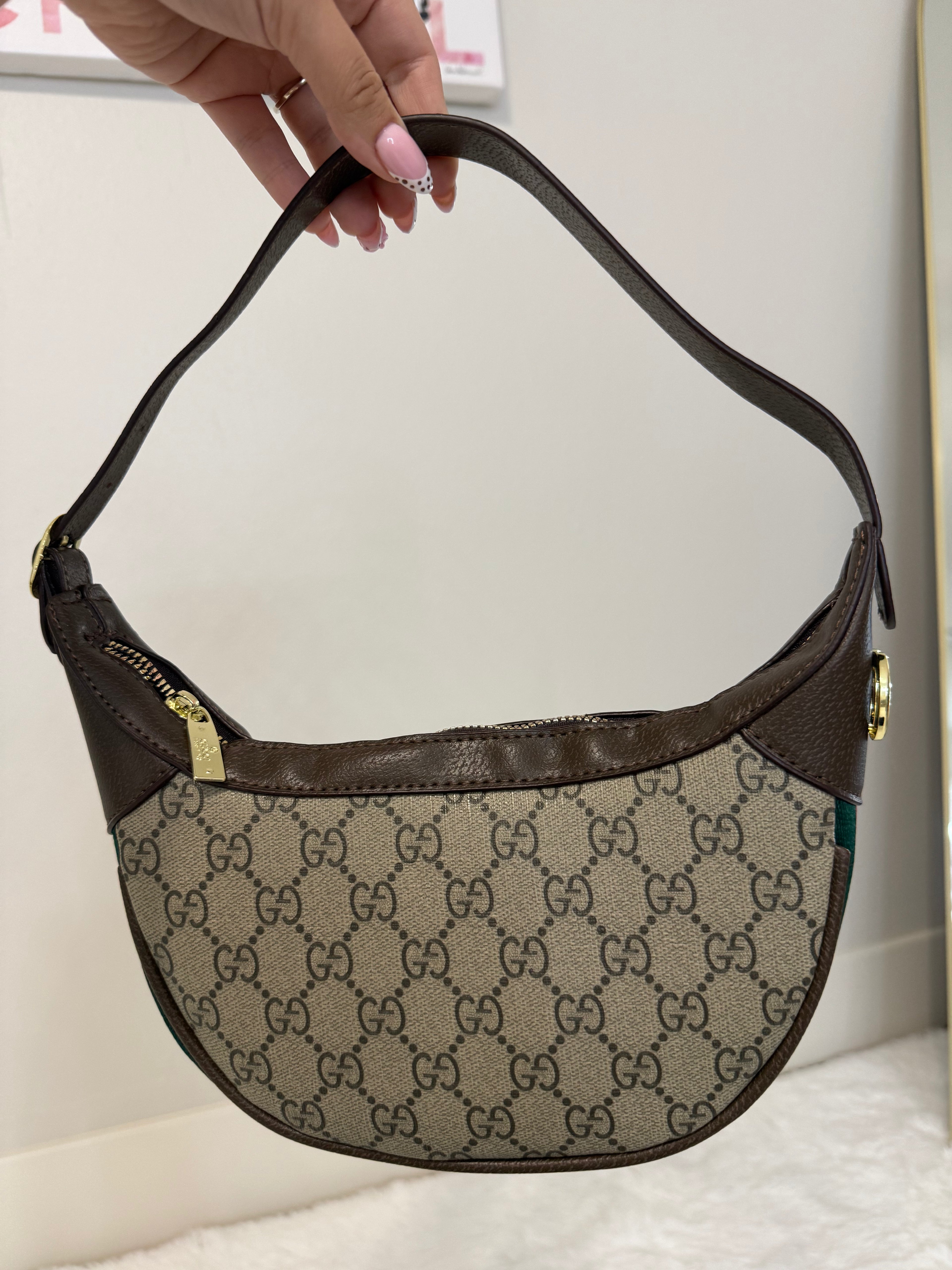 Latte Curve Shoulder Bag
